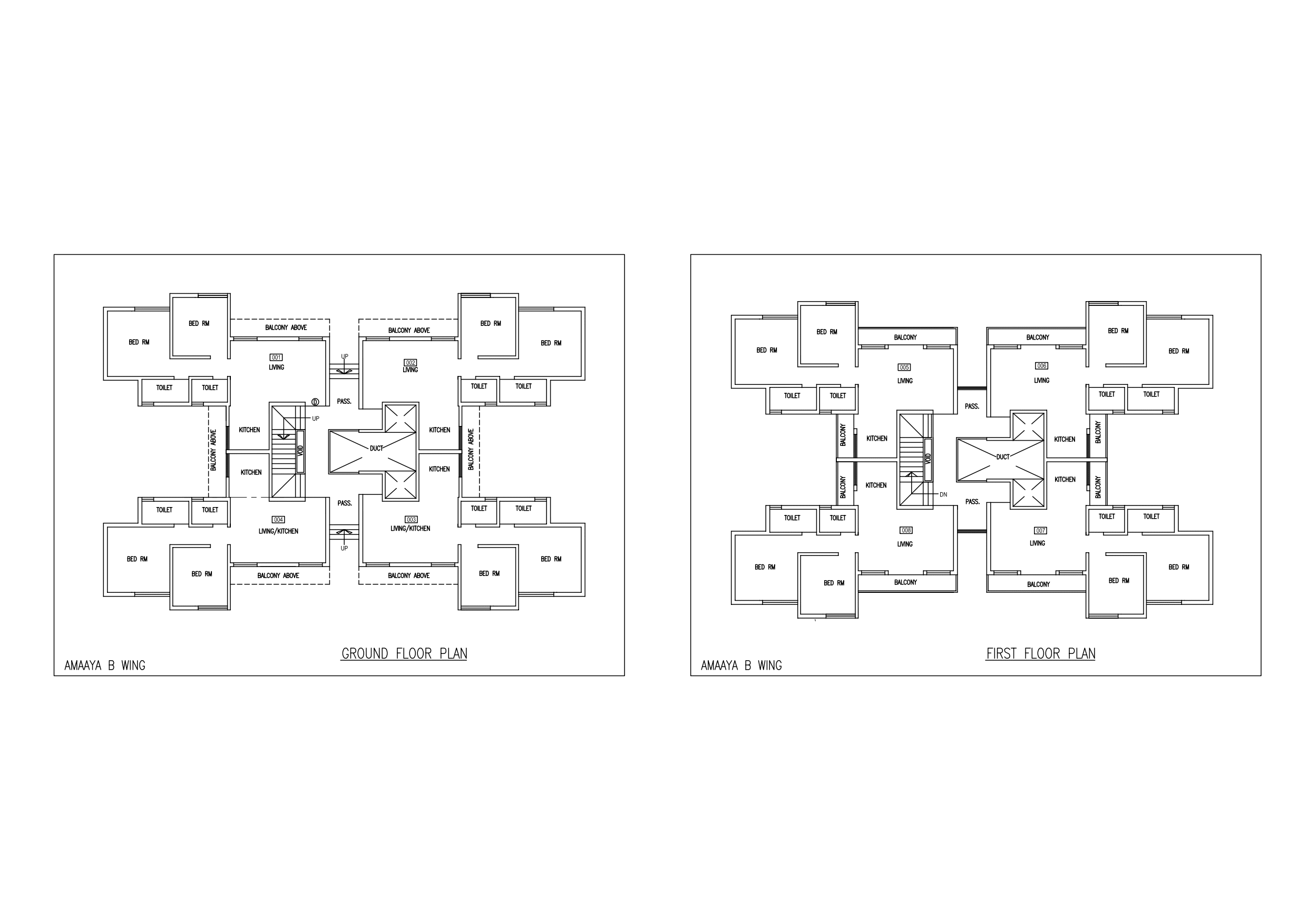 B Wing Floor Plan — Amaaya