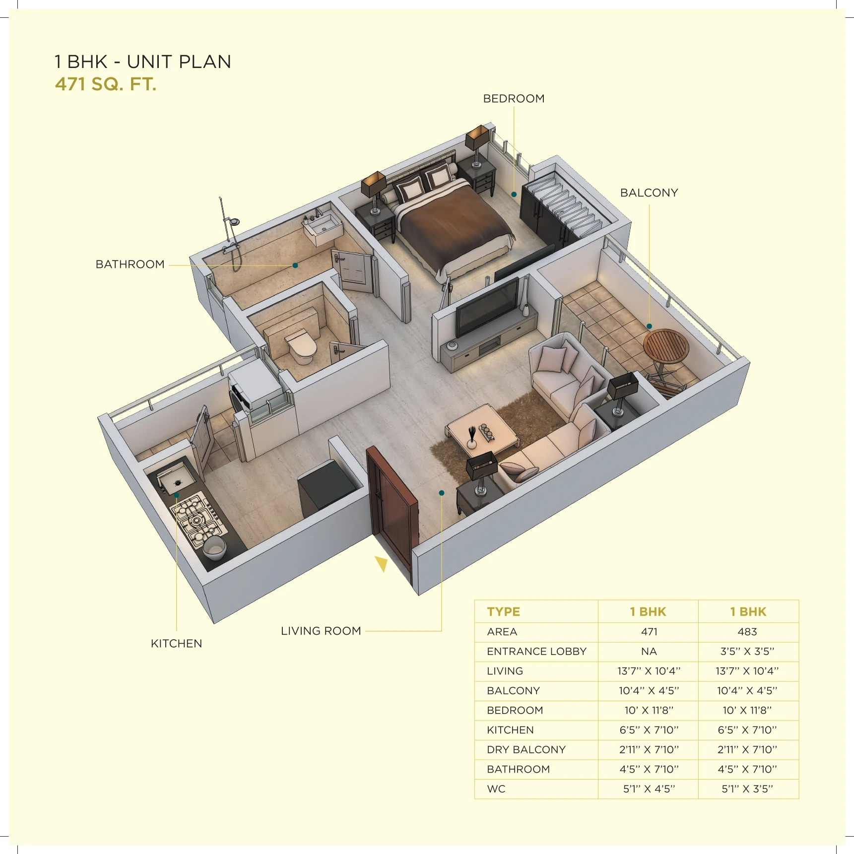 8th Refuge Floor Plan — Wing B — Marvella