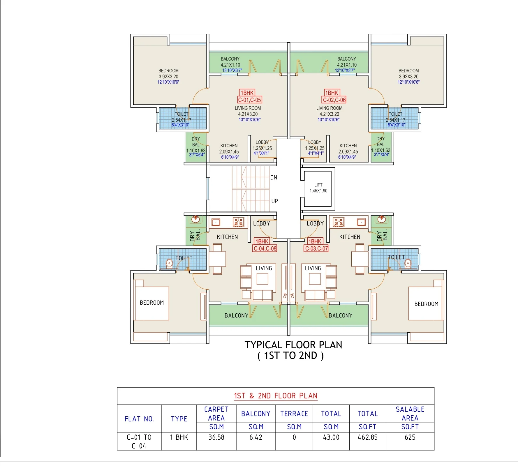 C Wing Floor Plan — Aahana