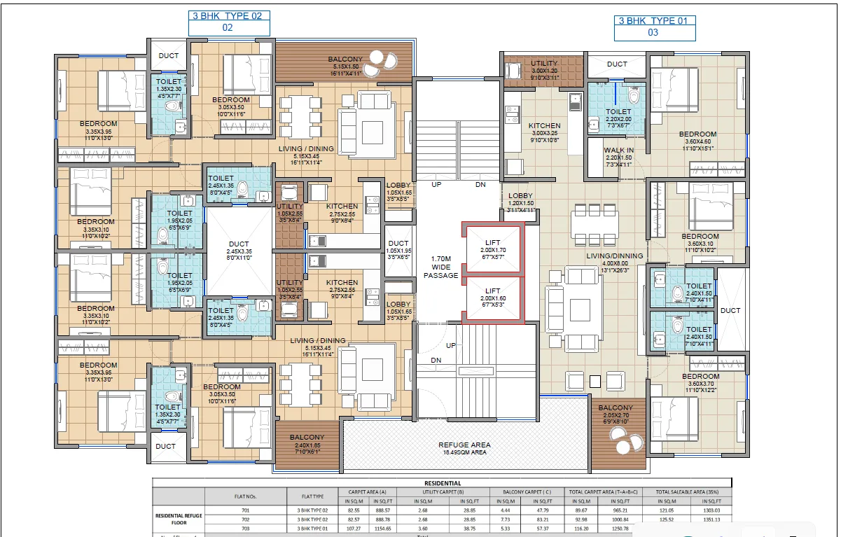 Refuge Floor Plan — Kanak Kunj